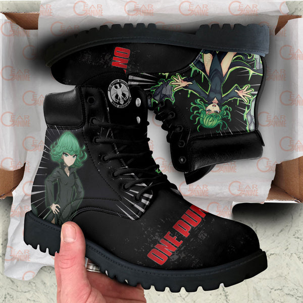 OPM Tatsumaki Boots Shoes Anime Custom MV0711