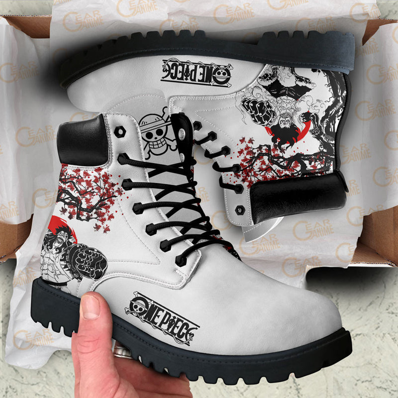 Luffy Gear 4 Boots Shoes Anime Custom NTT071