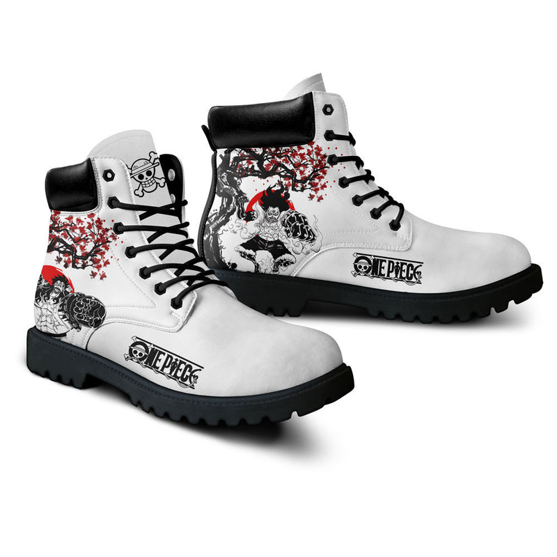 Luffy Gear 4 Boots Shoes Anime Custom NTT071