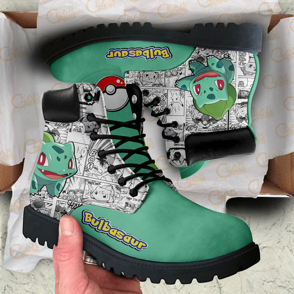 Bulbasaur Boots Shoes Anime Custom NTT051