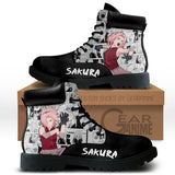 Sakura Haruno Boots Shoes Anime Custom NTT051