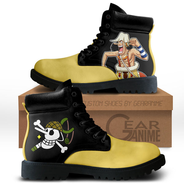 Usopp Boots Shoes Anime Custom NTT051