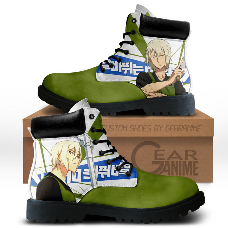 Shiro Ashiya Boots Shoes Anime Custom NTT071