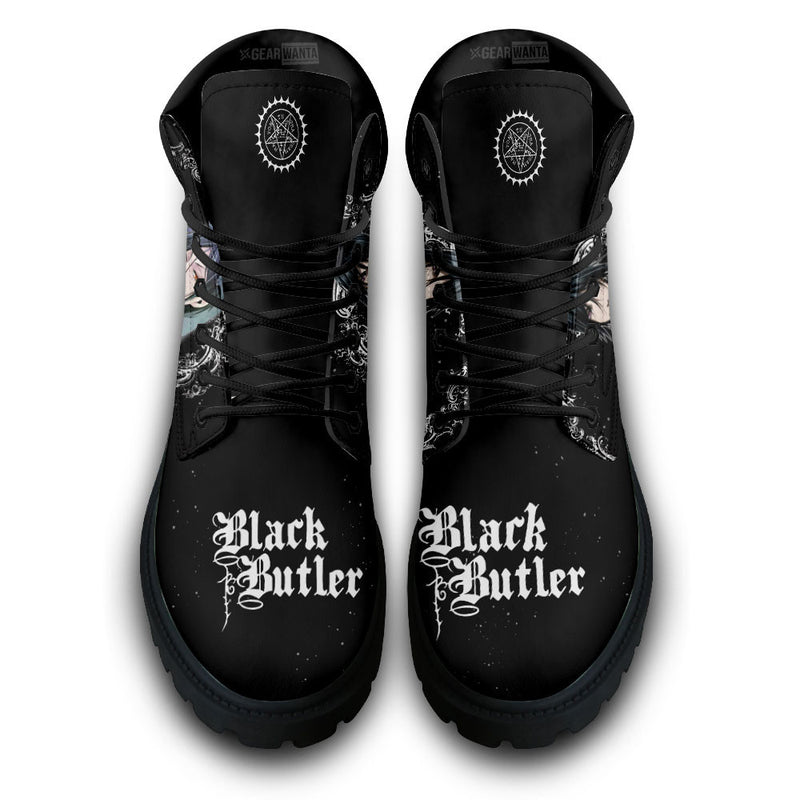 Black Butler Sebastian Michaelis Boots Shoes Anime Custom MV2811