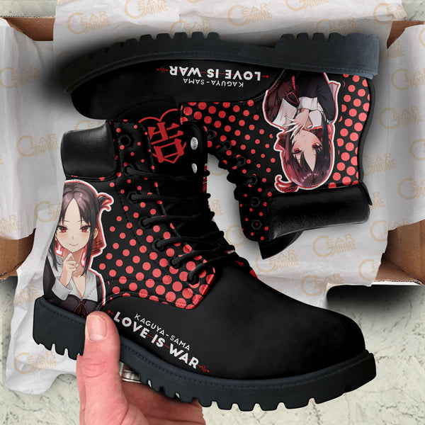 Kaguya-sama Kaguya Shinomiya Boots Shoes Anime Custom NTT071