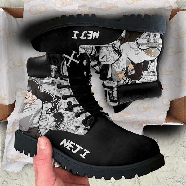 Neji Hyuga Boots Shoes Anime Custom NTT051