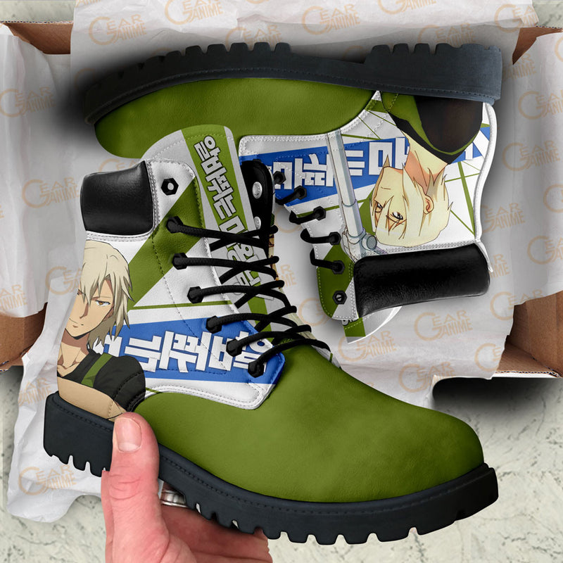 Shiro Ashiya Boots Shoes Anime Custom NTT071