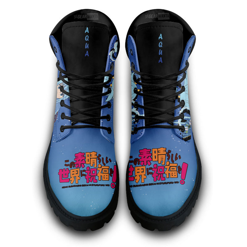 KonoSuba Aqua Boots Shoes Anime Custom MV0711