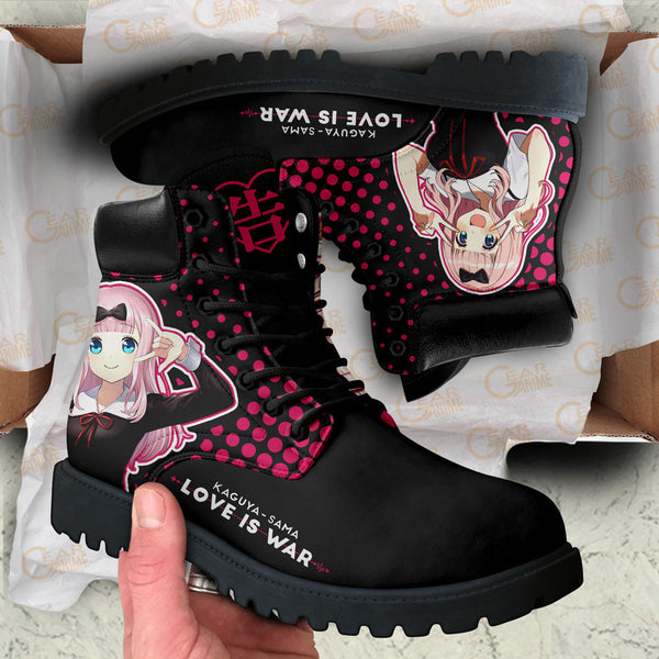 Kaguya-sama Chika Fujiwara Boots Shoes Anime Custom NTT071