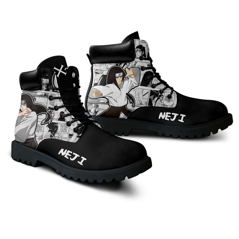 Neji Hyuga Boots Shoes Anime Custom NTT051