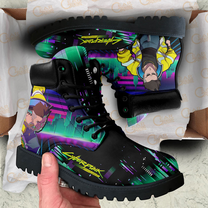 Cyberpunk David Martinez Boots Shoes Anime Custom NTT051