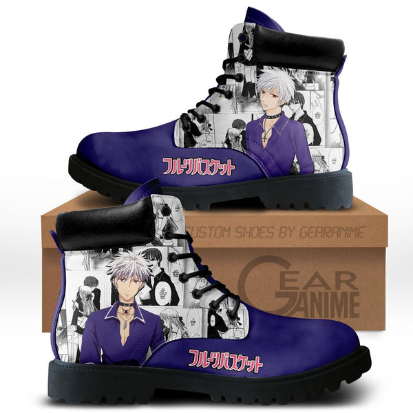 Hatsuharu Sohma Boots Shoes Anime Custom NTT071