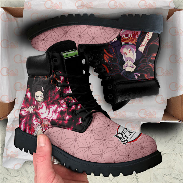 Nezuko Kamado Boots Shoes Anime Custom MV0512