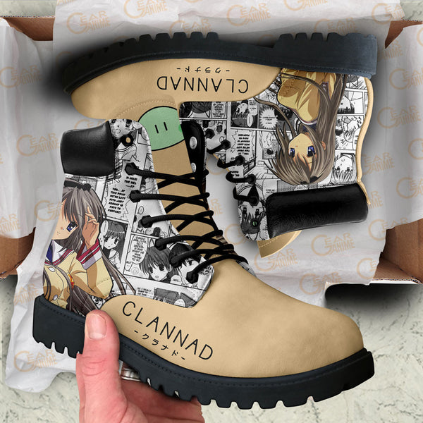 Clannad Tomoyo Sakagami Boots Shoes Anime Custom NTT191