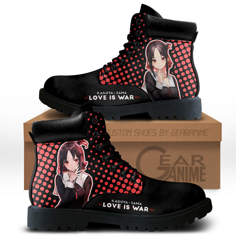 Kaguya-sama Kaguya Shinomiya Boots Shoes Anime Custom NTT071