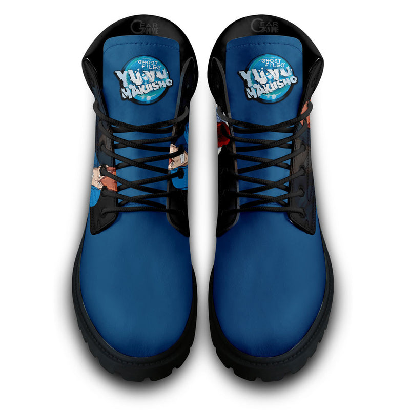 Yu Yu Hakusho Kazuma Kuwabara Boots Shoes Anime Custom NTT281