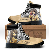 Clannad Tomoyo Sakagami Boots Shoes Anime Custom NTT191