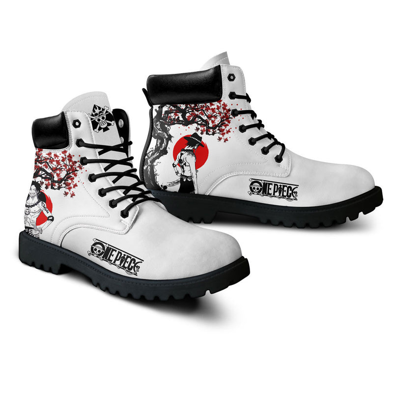 Ace Boots Shoes Anime Custom NTT071