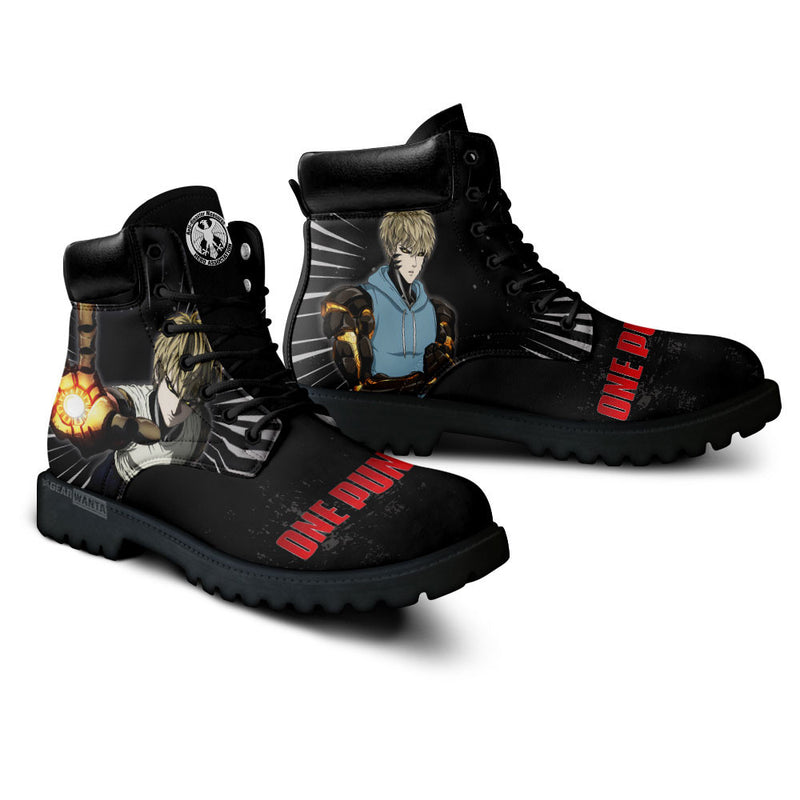 OPM Genos Boots Shoes Anime Custom MV0711