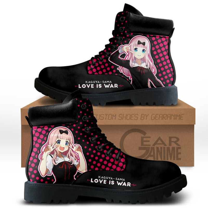 Kaguya-sama Chika Fujiwara Boots Shoes Anime Custom NTT071