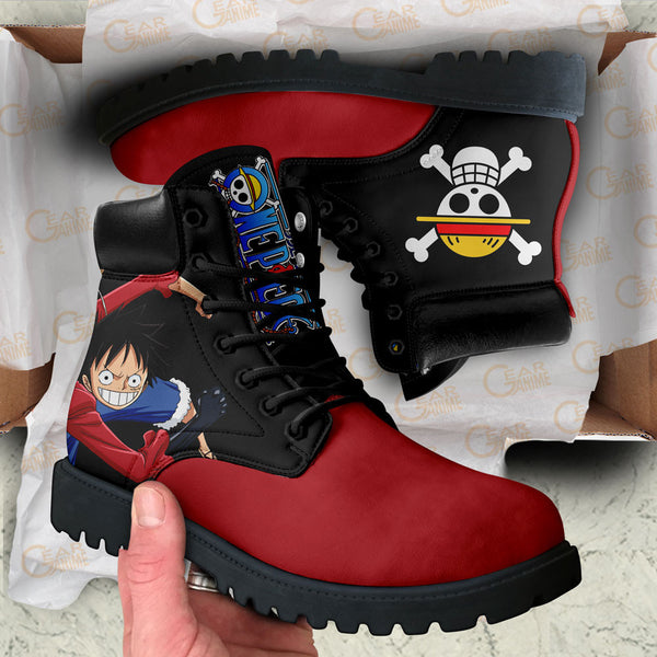 Luffy Boots Shoes Anime Custom NTT051