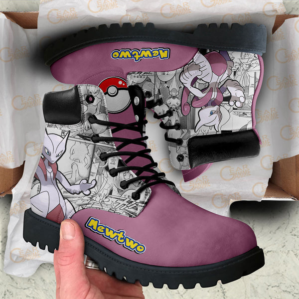 Mewtwo Boots Shoes Anime Custom NTT051