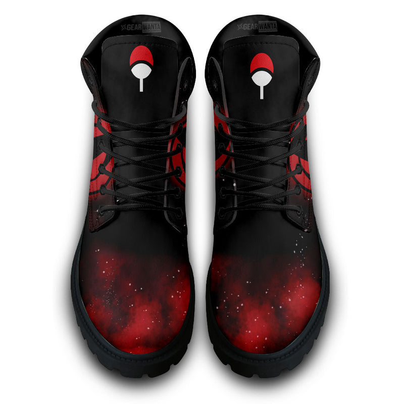 Obito Uchiha Mangekyo Sharingan Boots Shoes Anime Custom MV1511