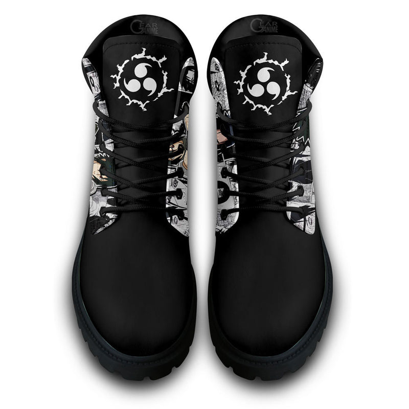 Sasuke Uchiha Boots Shoes Anime Custom NTT051