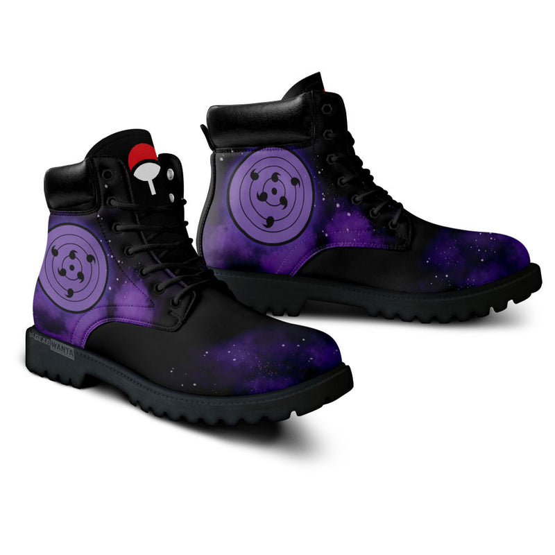 Sasuke Uchiha Rinnegan Boots Shoes Anime Custom MV1511