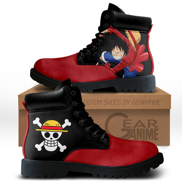 Luffy Boots Shoes Anime Custom NTT051