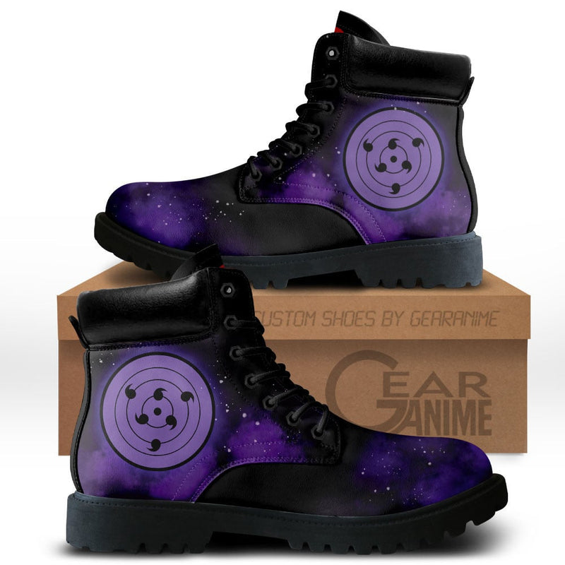 Sasuke Uchiha Rinnegan Boots Shoes Anime Custom MV1511