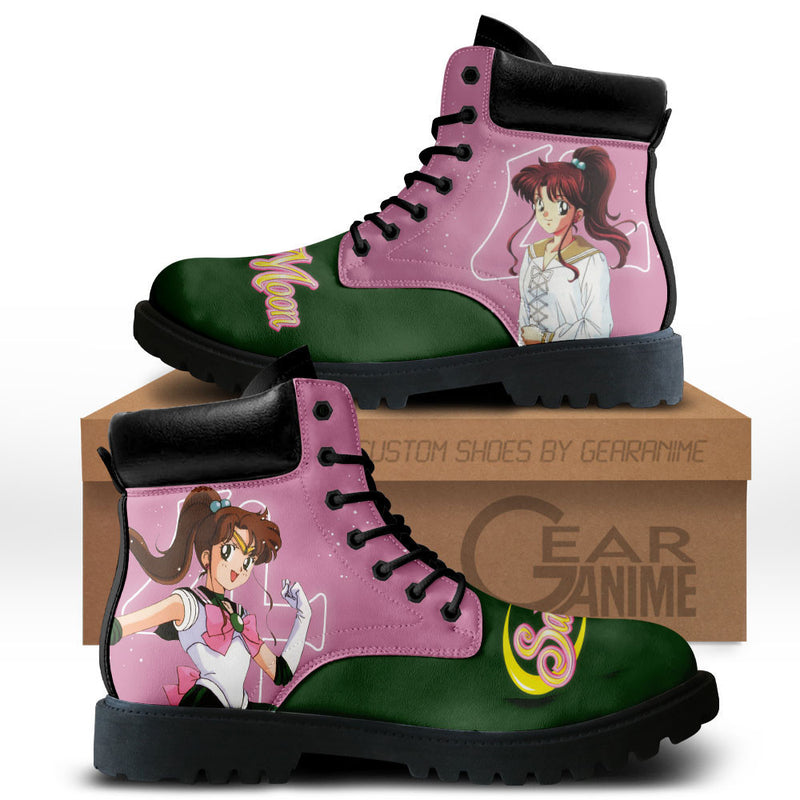 Sailor Jupiter Boots Shoes Anime Custom MV3110