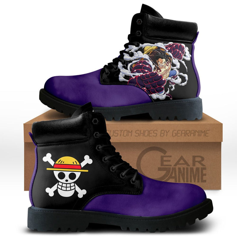 Luffy Gear 4 Boots Shoes Anime Custom NTT051