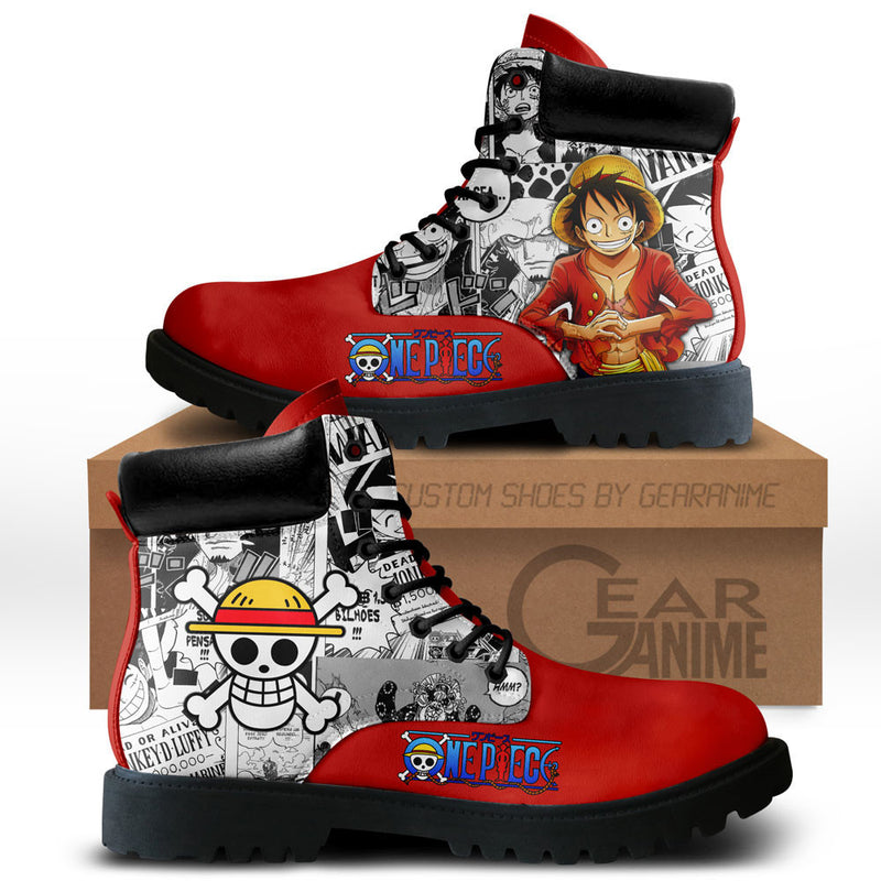 Luffy Boots Shoes Anime Custom NTT151