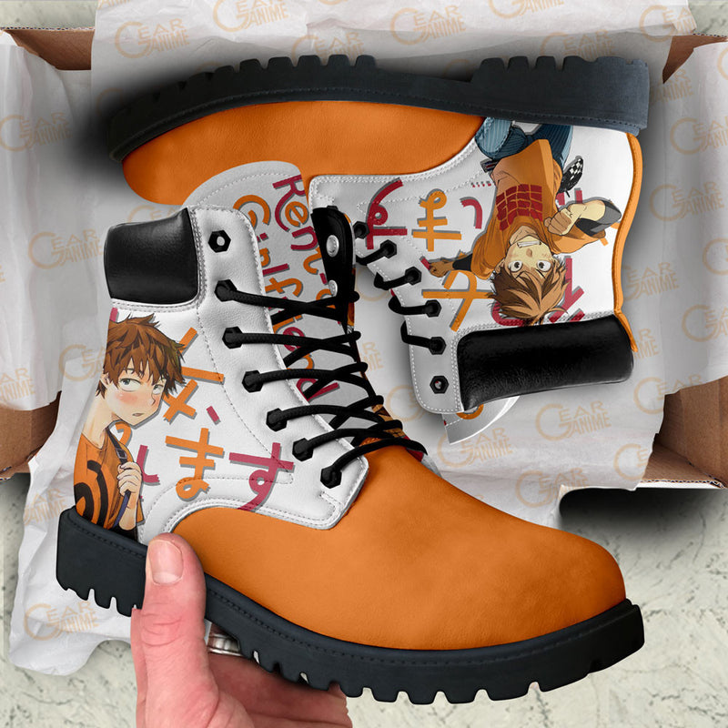 Rent a Girlfriend Kazuya Kinoshita Boots Shoes Anime Custom NTT131