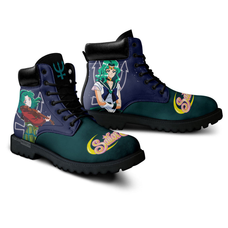 Sailor Neptune Boots Shoes Anime Custom MV3110