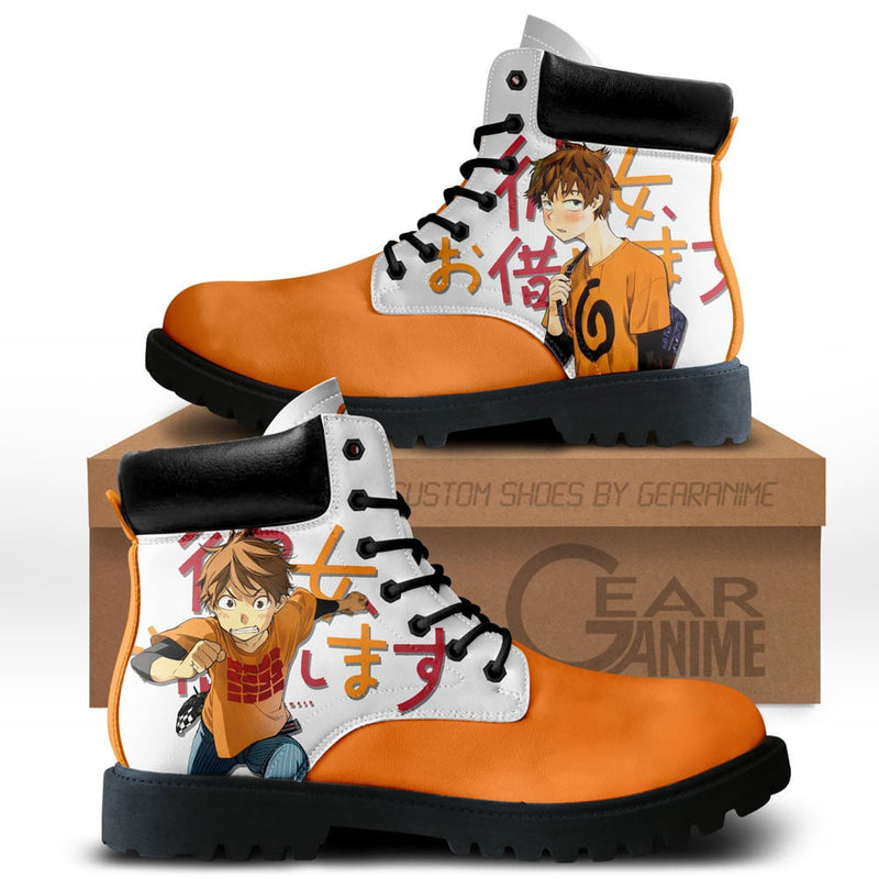 Rent a Girlfriend Kazuya Kinoshita Boots Shoes Anime Custom NTT131