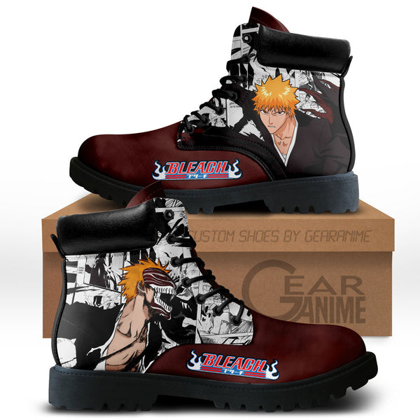 Ichigo Kurosaki Boots Shoes Anime Custom NTT071