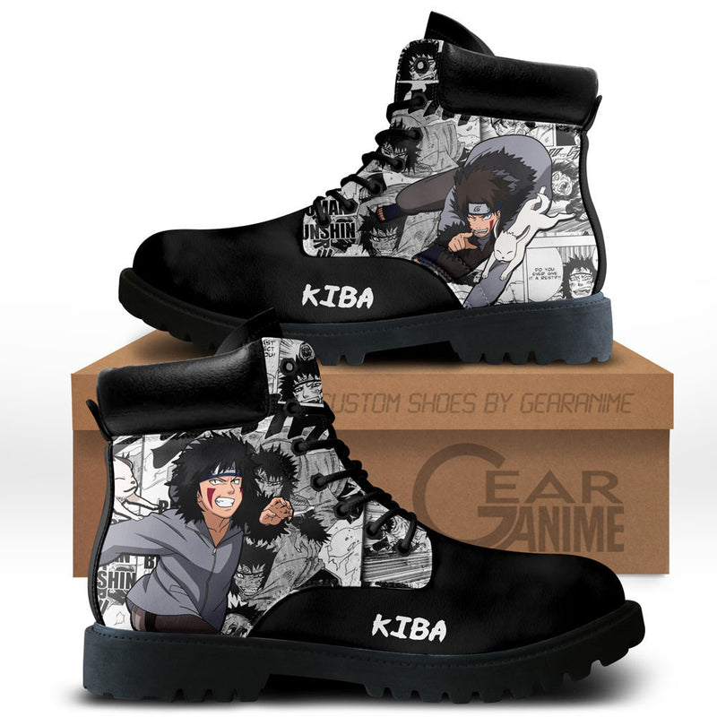 Kiba Inuzuka Boots Shoes Anime Custom NTT051