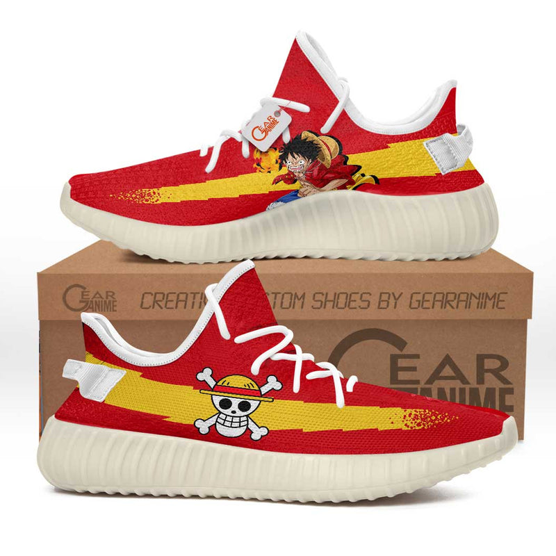 Monkey D Luffy Symbol YZ Shoes Anime Sneakers MV0805