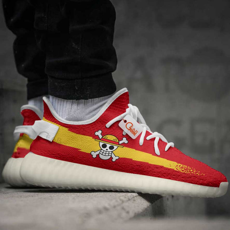 Monkey D Luffy Symbol YZ Shoes Anime Sneakers MV0805