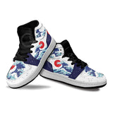 Kanagawa Great Wave Red Sun Kids Shoes Anime Kid Sneakers MV13062