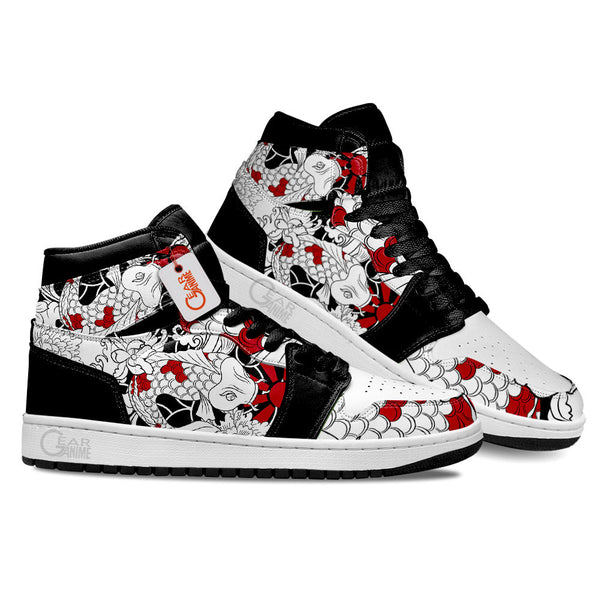 Japanese Koi Fish Tattoo J1 Sneakers Anime Shoes