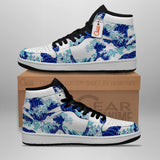 Japanese Kanagawa Great Wave J1 Sneakers Anime Shoes