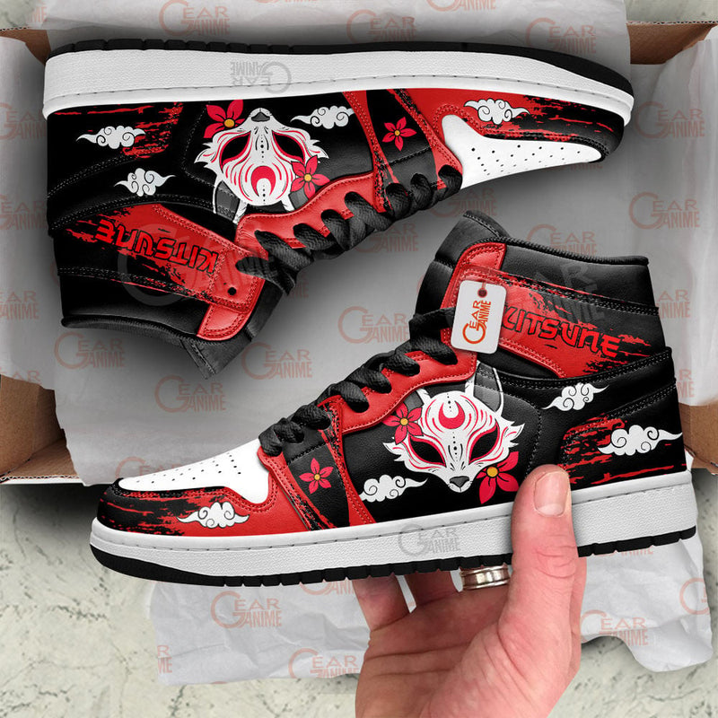 Japanese Kitsune Fox Mask J1 Sneakers Anime Shoes