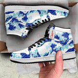 Japanese Kanagawa Great Wave J1 Sneakers Anime Shoes