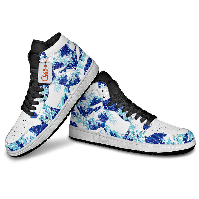 Japanese Kanagawa Great Wave J1 Sneakers Anime Shoes