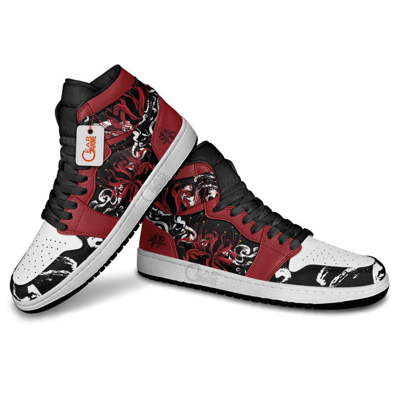 Red Spider Lily Flowers J1 Sneakers Japanese Styles