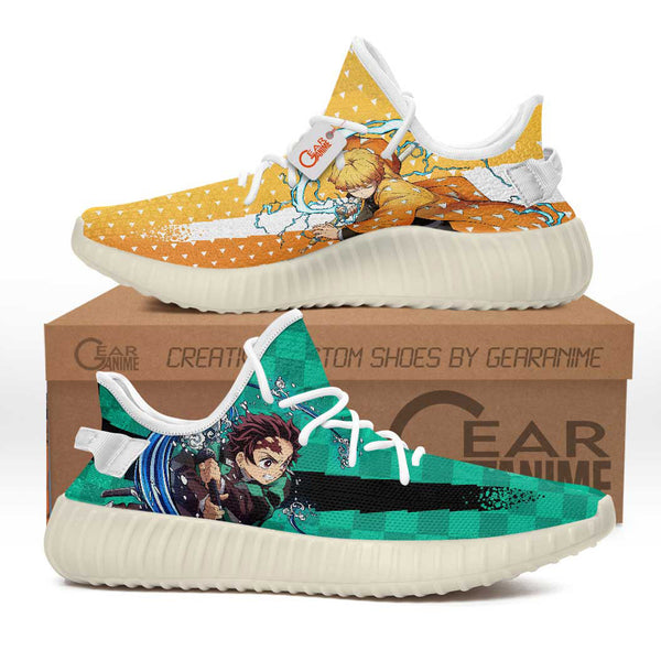 Tanjro and Zenitsu YZ Shoes Anime Sneakers MV0805