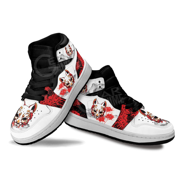 Japanese Red Spider Lily Kitsune Kids Shoes Anime Kid Sneakers MV1906